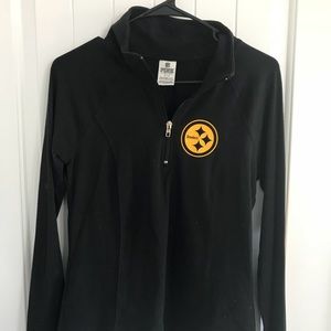 Pink Pittsburgh Steelers 3/4 zip jacket